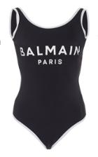 Balmain Logo One-piece Swimsuit