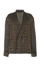 Haider Ackermann Checkered Linen And Silk-blend Shirt