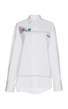 Msgm Wide Sleeve Boyfriend Shirt