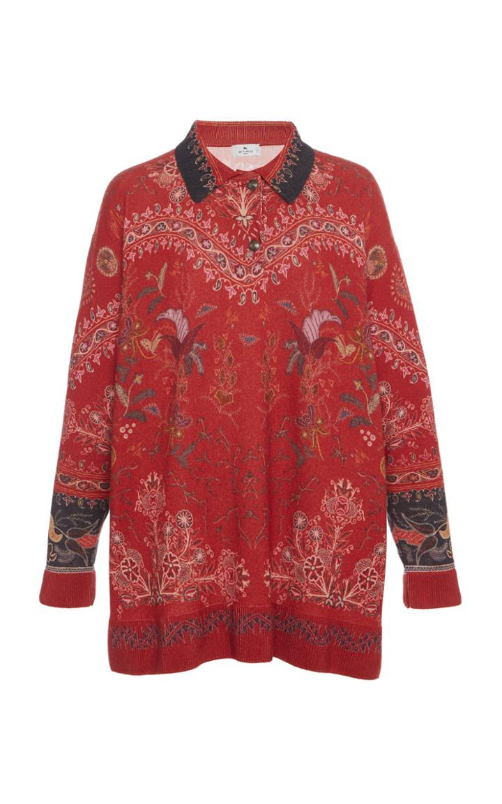 Moda Operandi Etro Printed Wool-cashmere Shirt