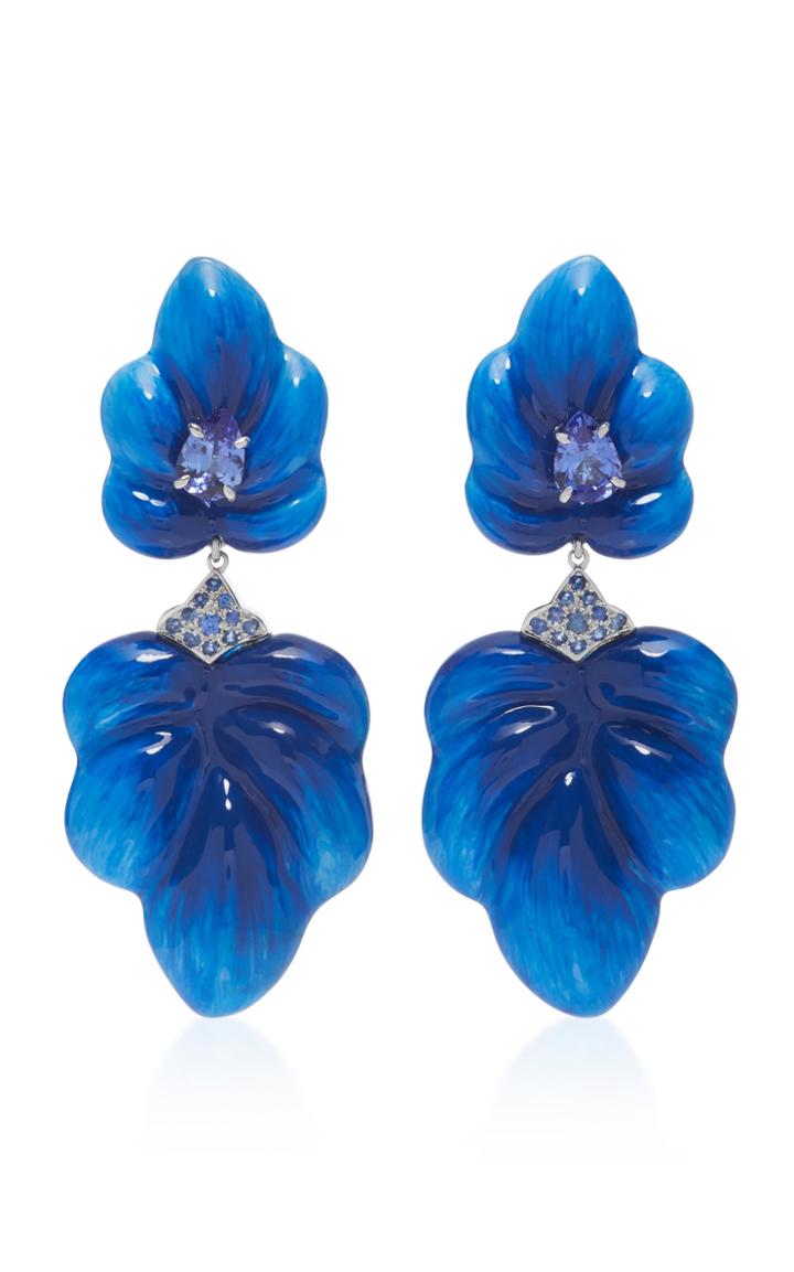 Sabbadini White Gold Tanzanite Earrings