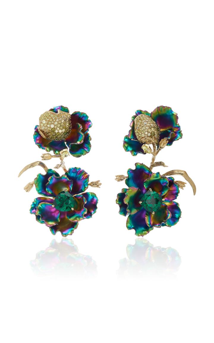 Moda Operandi Anabela Chan Rainbow Magnolia Earrings