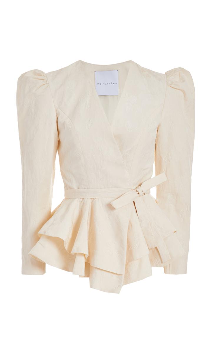 Moda Operandi Markarian Sadira Ivory Jacket
