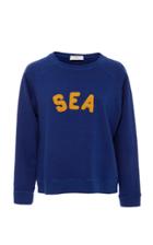 Sea Felt Letter Sea Sweatshirt