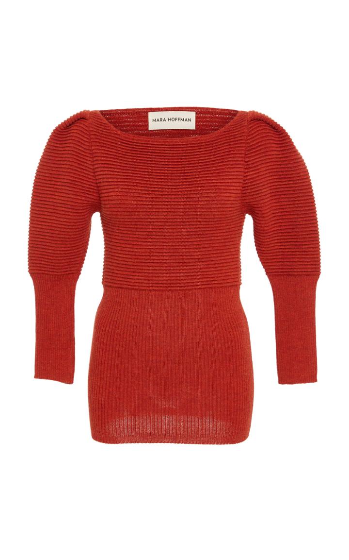 Mara Hoffman Helena Rib Knit Wool-blend Top