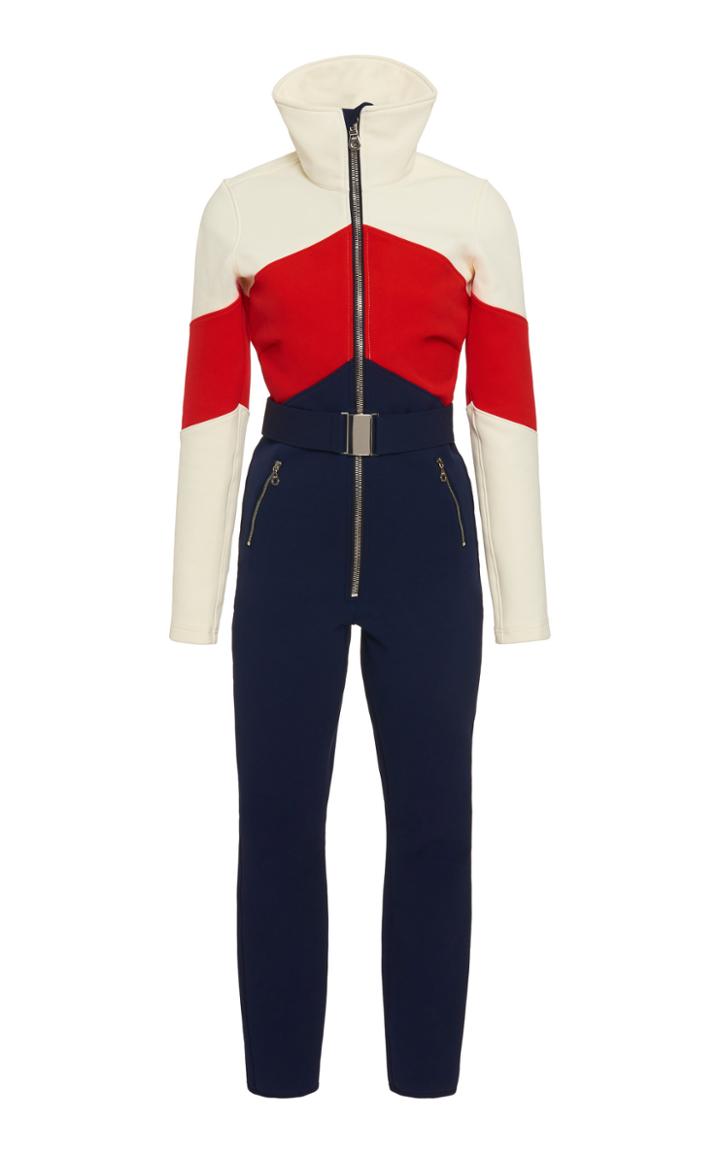 Cordova The Alta Belted Striped Stretch-shell Ski Suit Size: Xs