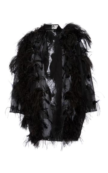 Lanvin Organza And Feather Couture Coat
