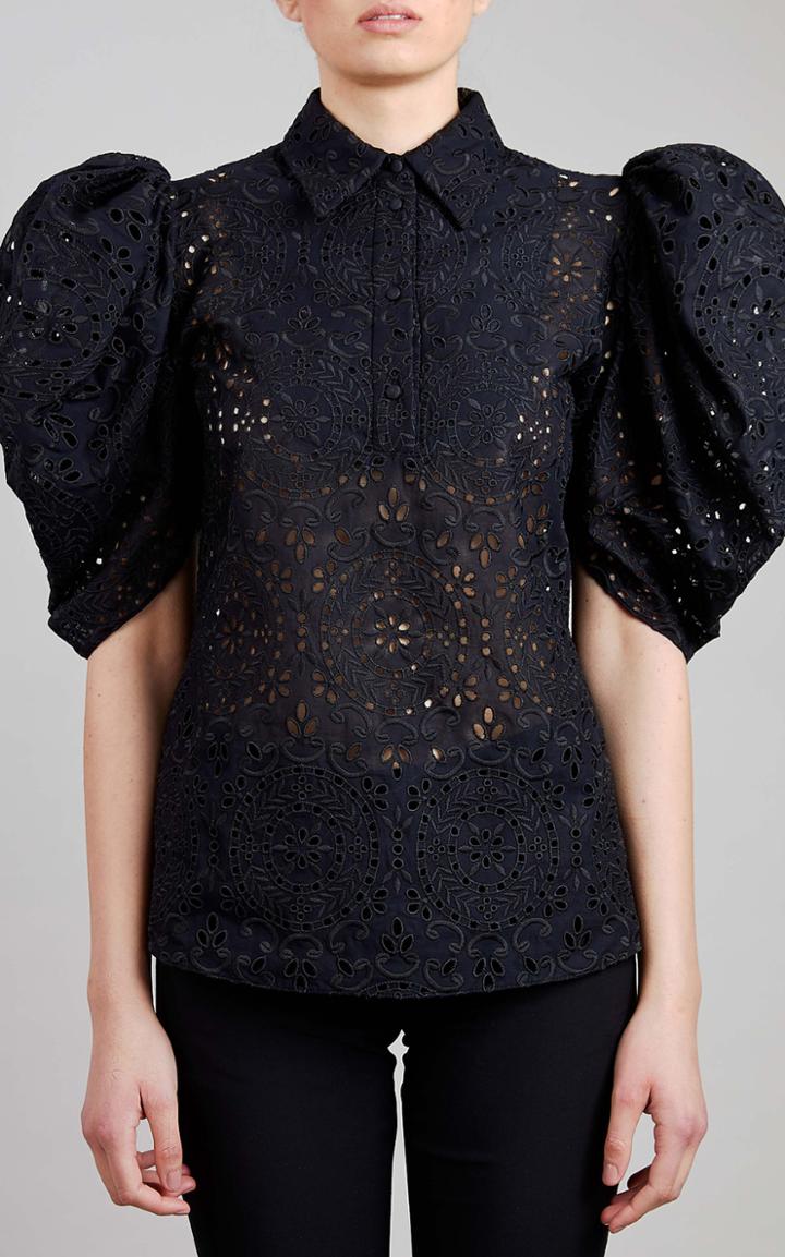 Moda Operandi Elie Saab Broderie Anglaise Top