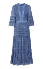 Temperley London Suki Bell Sleeve Chiffon Dress