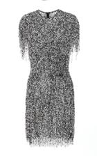 Naeem Khan Sequin Embroidered Mini Dress