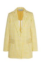 Silvia Tcherassi Gingham-patterned Gayane Cotton Blazer