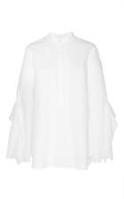 Acler Sloan Button Up Ruffled Shirt