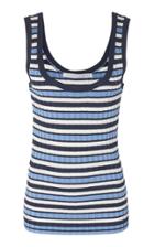 Veronica Beard Sandra Ribbed-knit Tank Top