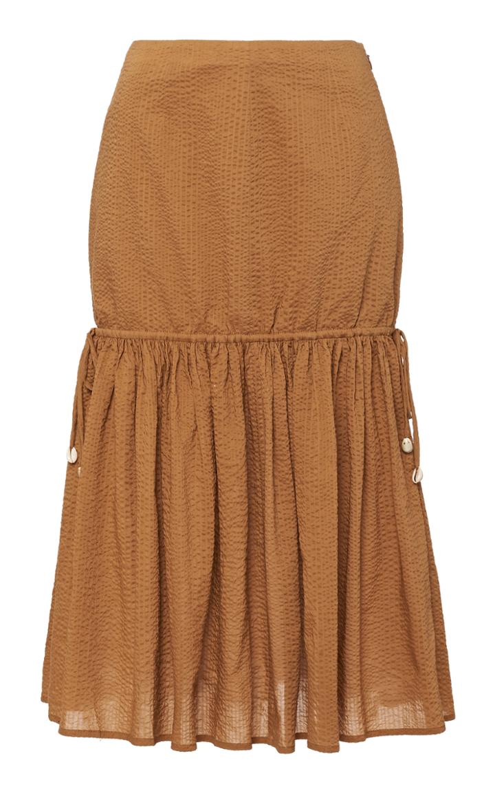 Moda Operandi Marysia Seashell Midi Skirt Size: Xs