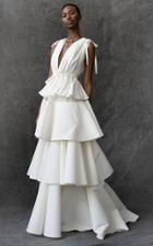 Moda Operandi Maison Rabih Kayrouz Ruffle Cotton Dress Size: 34