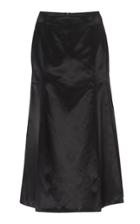 Olivier Theyskens Tador A-line Satin Midi Skirt