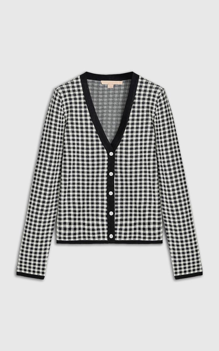 Moda Operandi Brock Collection Sasha Gingham-knit Cardigan