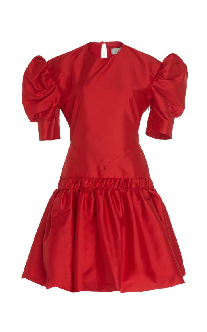 Preen By Thornton Bregazzi Alexis Ruffled Silk Taffeta Dress