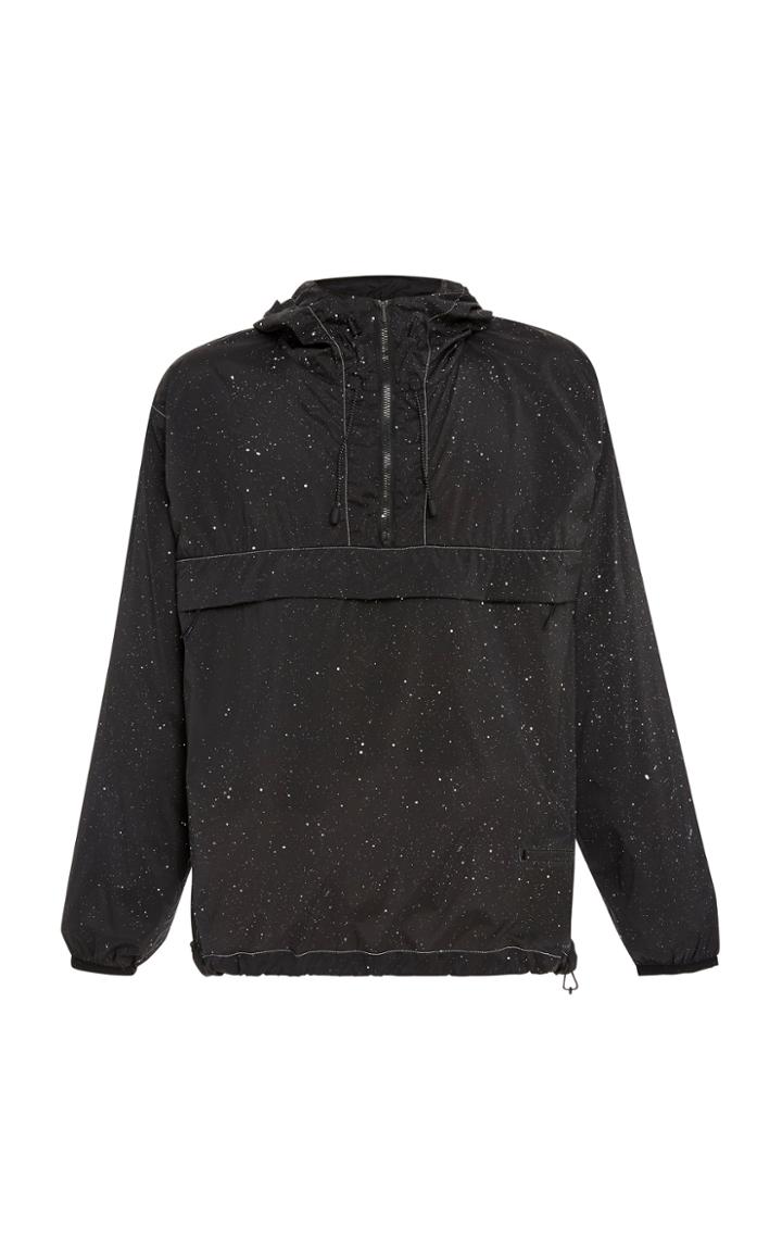 Satisfy Paint-splattered Shell Hooded Jacket