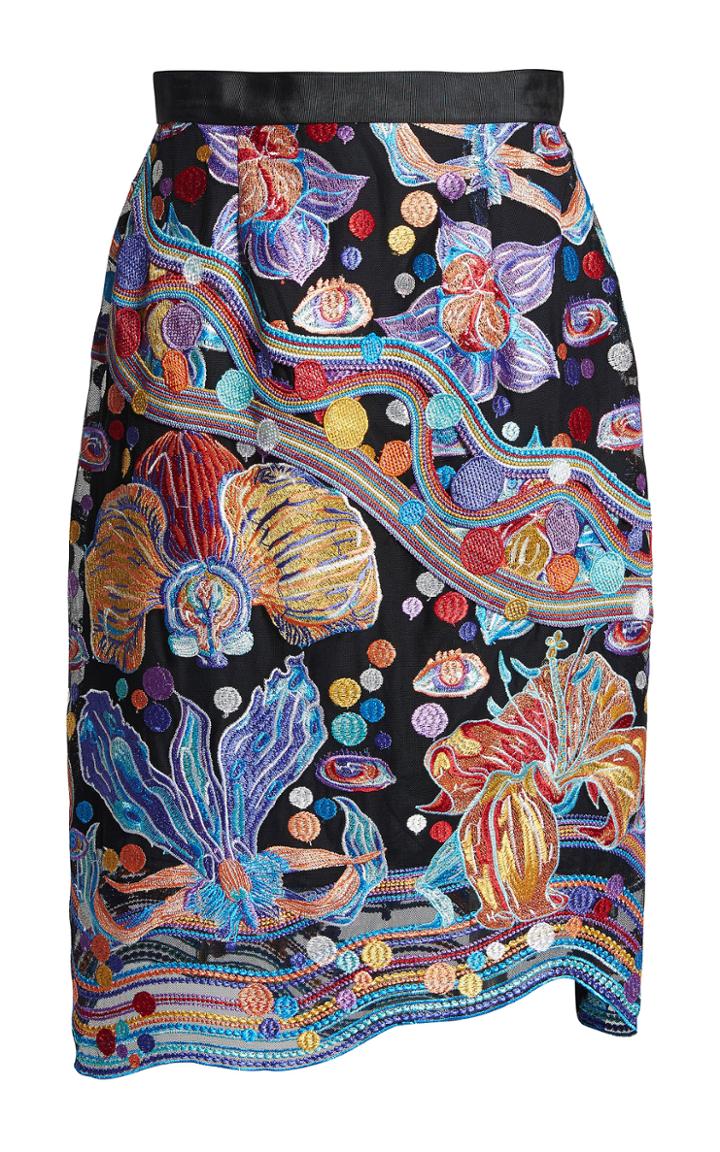 Romance Was Born Cosmic Bloom Lace Skirt