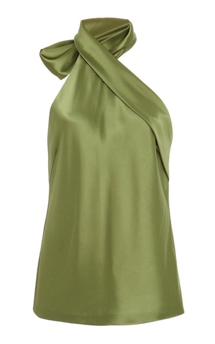 Galvan Asymmetric Satin Top