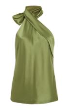 Galvan Asymmetric Satin Top