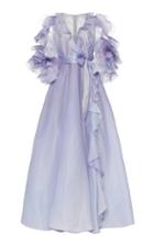 Marchesa Ruffle-accented Ombre Organza Gown