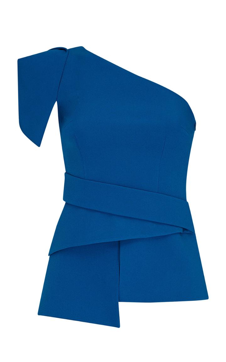 Moda Operandi Safiyaa Tanisha Heavy Crepe One-shoulder Top