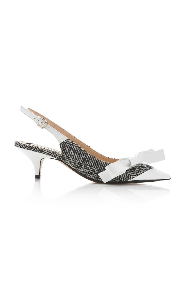 N 21 N&deg;21 Bow Stiletto Kitten Heel Pumps