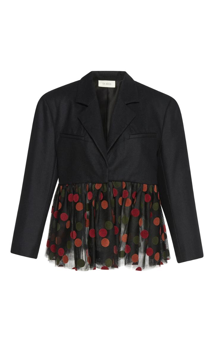Isa Arfen Flocked Tulle Tutu Jacket