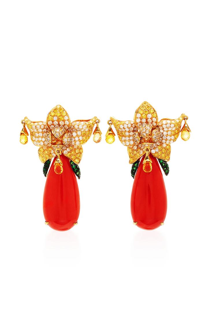 Wendy Yue Orchid Blush Earrings