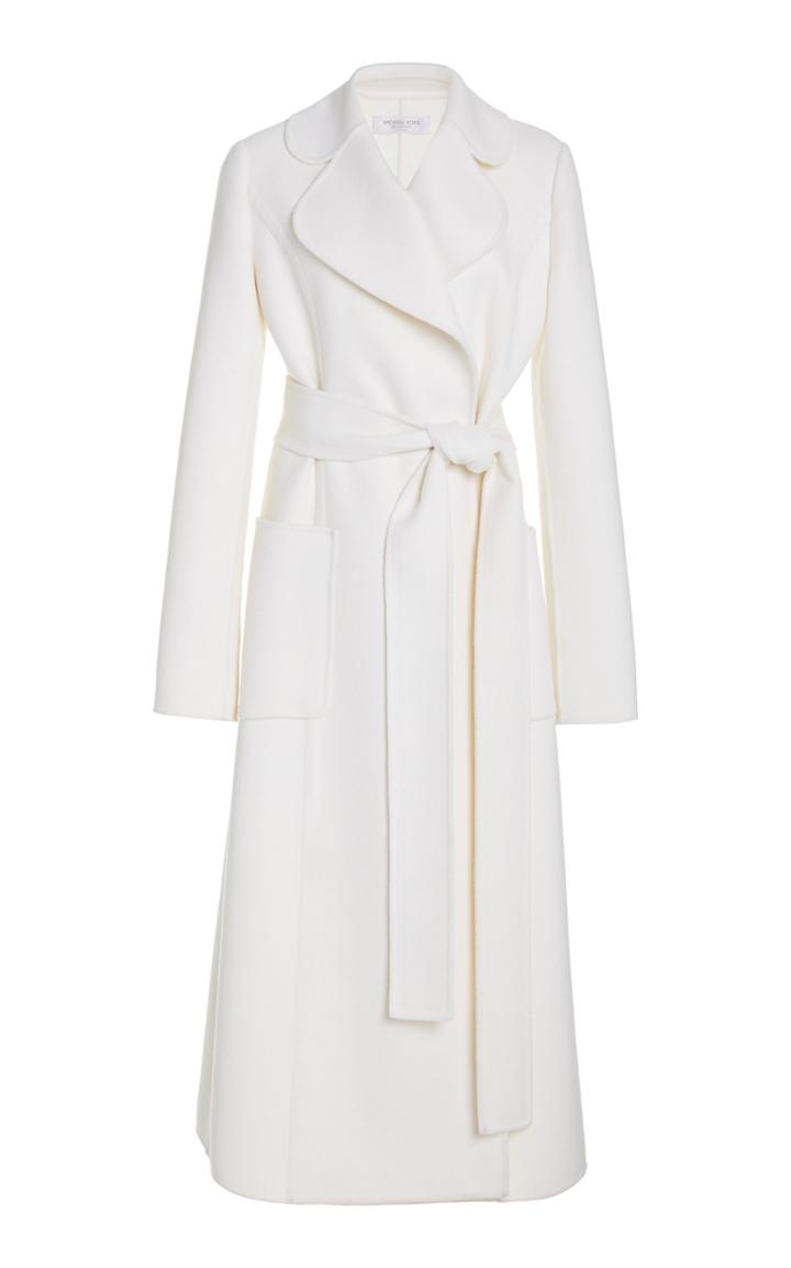 Moda Operandi Michael Kors Collection Wool-blend Wrap Trench Coat