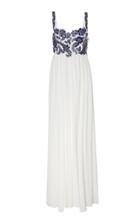 Moda Operandi Andrew Gn Embroidered Silk Dress Size: 34