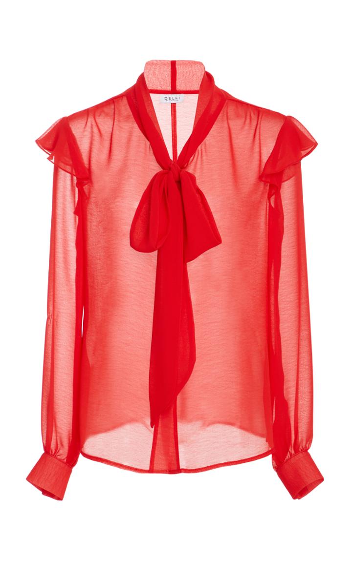 Delfi Collective Gabby Pussybow Top