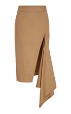 Monse Cotton Gabardine Slash Pencil Skirt