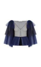 Razan Alazzouni Ruffle Tulle Top