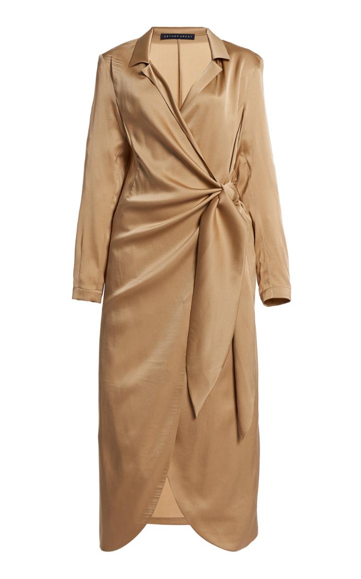 Moda Operandi Zeynep Aray Wrap-effect Silk Dress