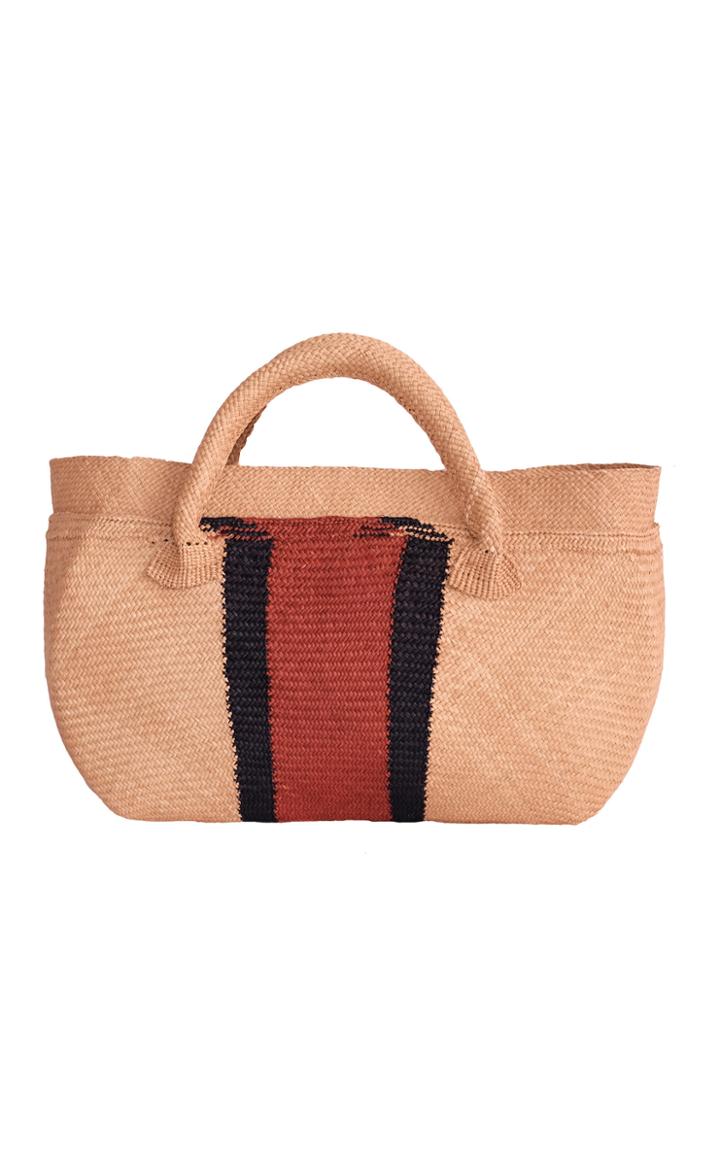 Moda Operandi Johanna Ortiz Cacao Striped Iraca Tote