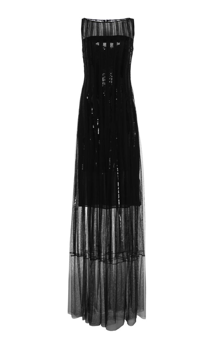 Akris Sequined-embellished Chiffon Gown