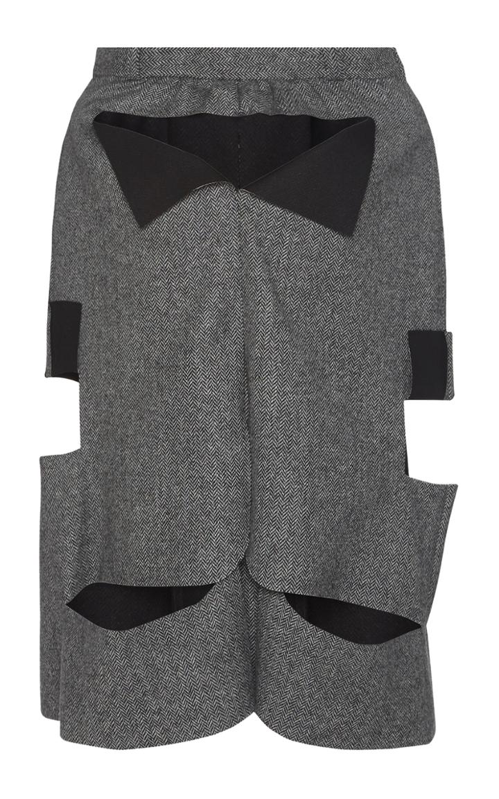 Maison Margiela Herringbone Wool Cape Jacket