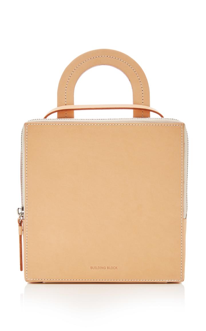 Building Block Vegetable Tan Box Bag