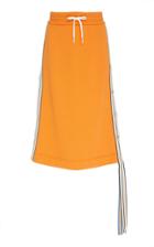 Monse Racing Stripe Terry Skirt With Snaps