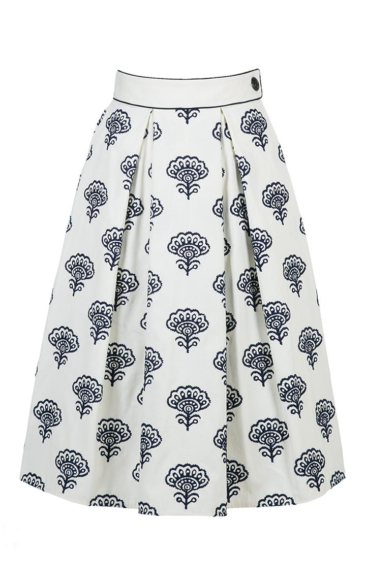 Lena Hoschek Poseidon Pleated A-line Skirt