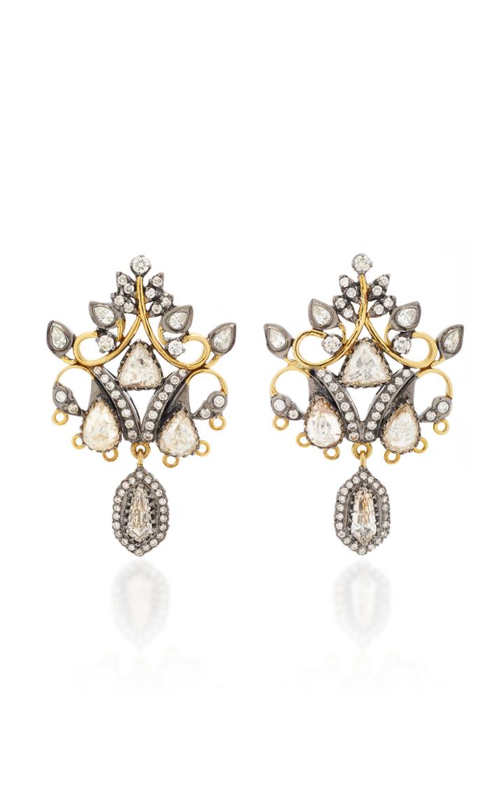 Amrapali Gold Earrings With Diamond