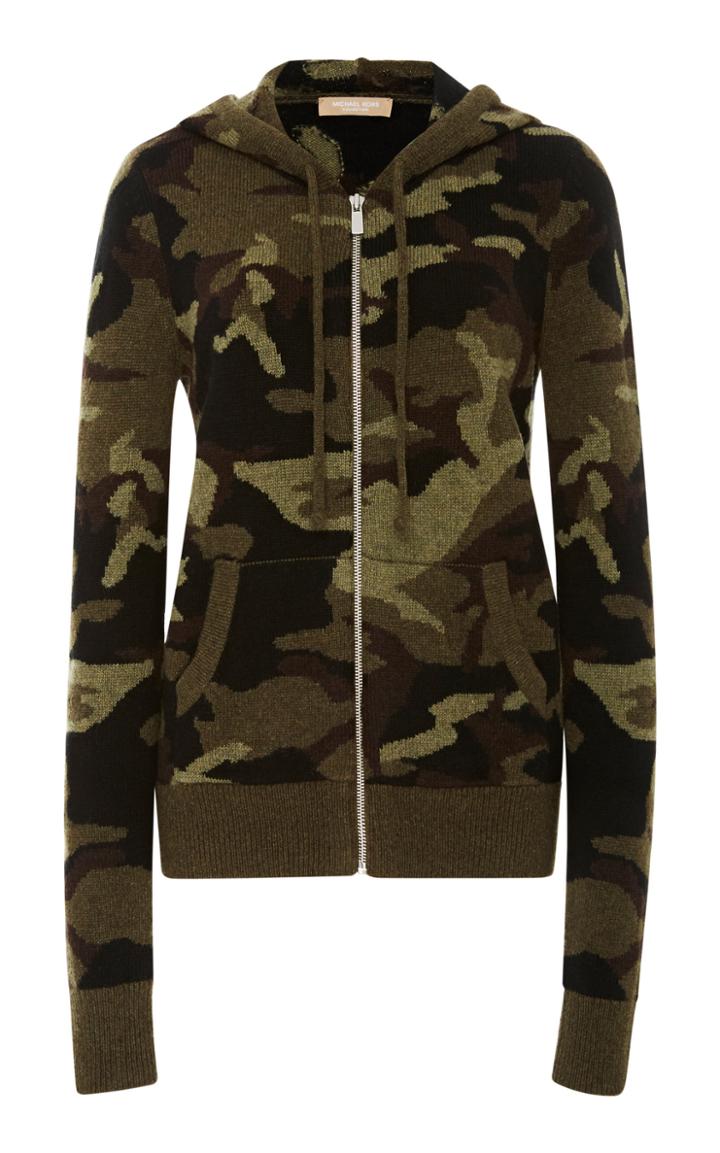 Michael Kors Collection Camo Zip Hoodie