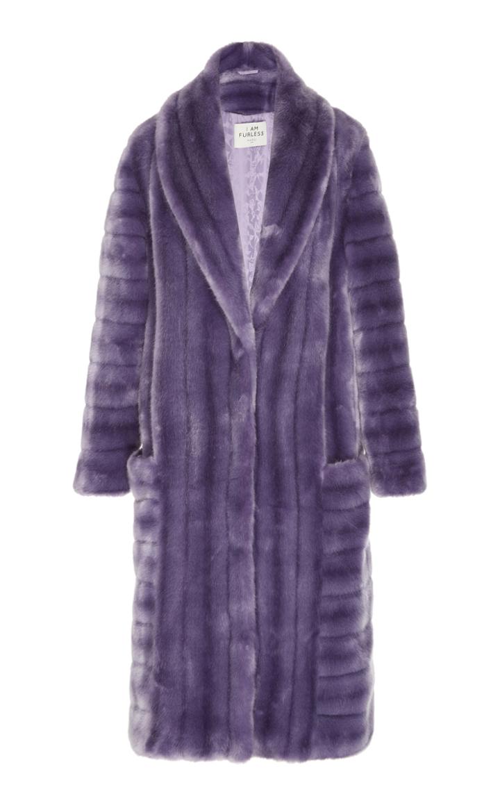 Marei 1998 Faux Echinacea Fur Coat