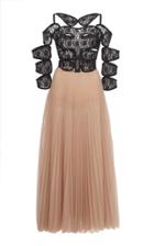 Christopher Kane Lace And Pliss Gown