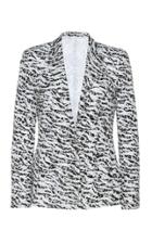Moda Operandi Anas Jourden Laced Zebra-print Blazer Size: 34