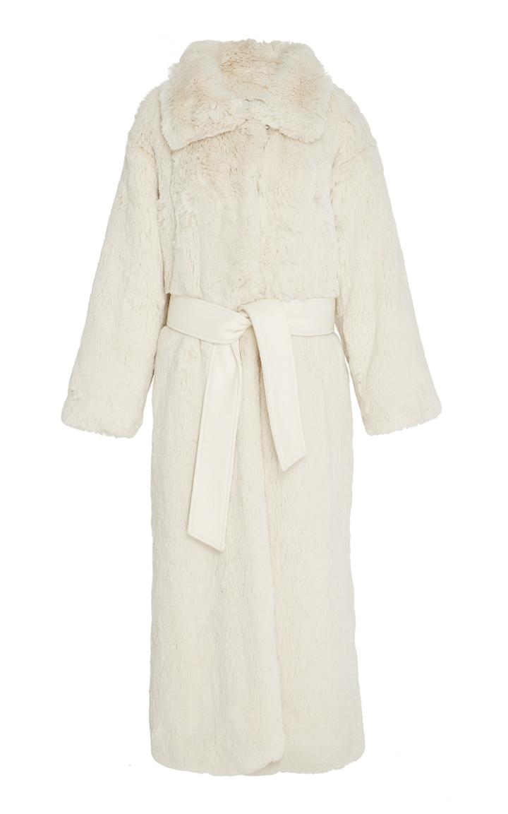 Marei 1998 Prunus Faux Fur Coat