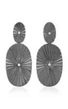 Jack Vartanian Pliss Rhodium-plated 18k White Gold And Diamond Earrings